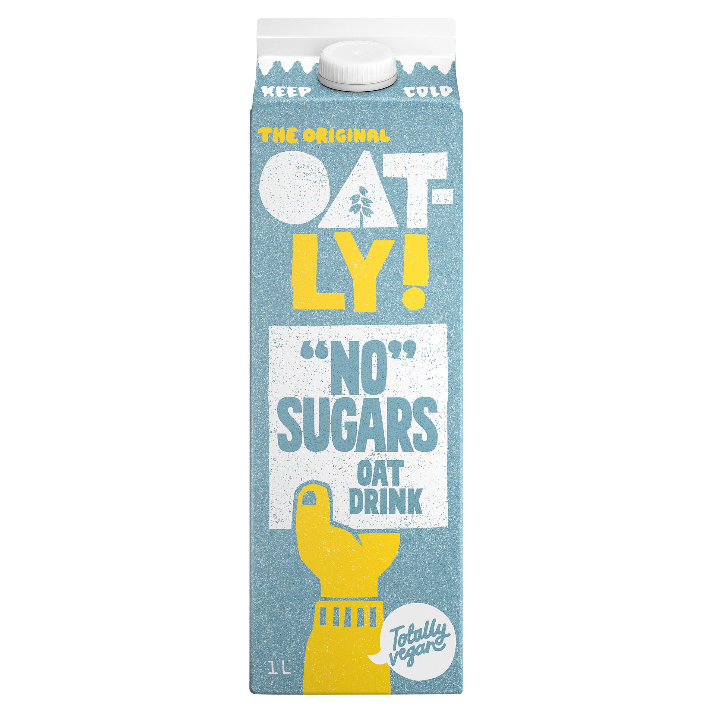 Oatly Oat Drink No Sugars Chilled 1L GOODS Sainsburys   