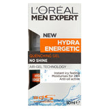 L'Oreal Men Expert Hydra Energetic Anti Shine Quenching Gel Moisturiser 50ml Men's Toiletries Boots   