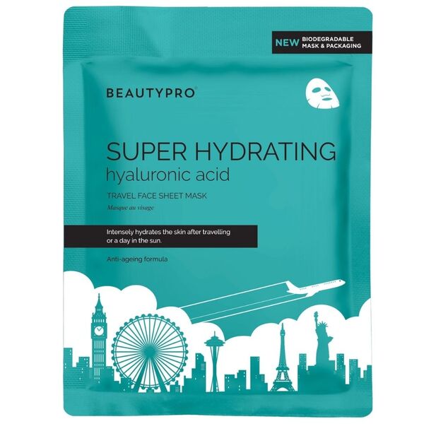 BEAUTYPRO super hydrating sheet mask for travel, British brand