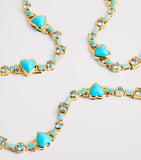 Emily P. Wheeler heart choker turquoise blue topaz, imported from the UK