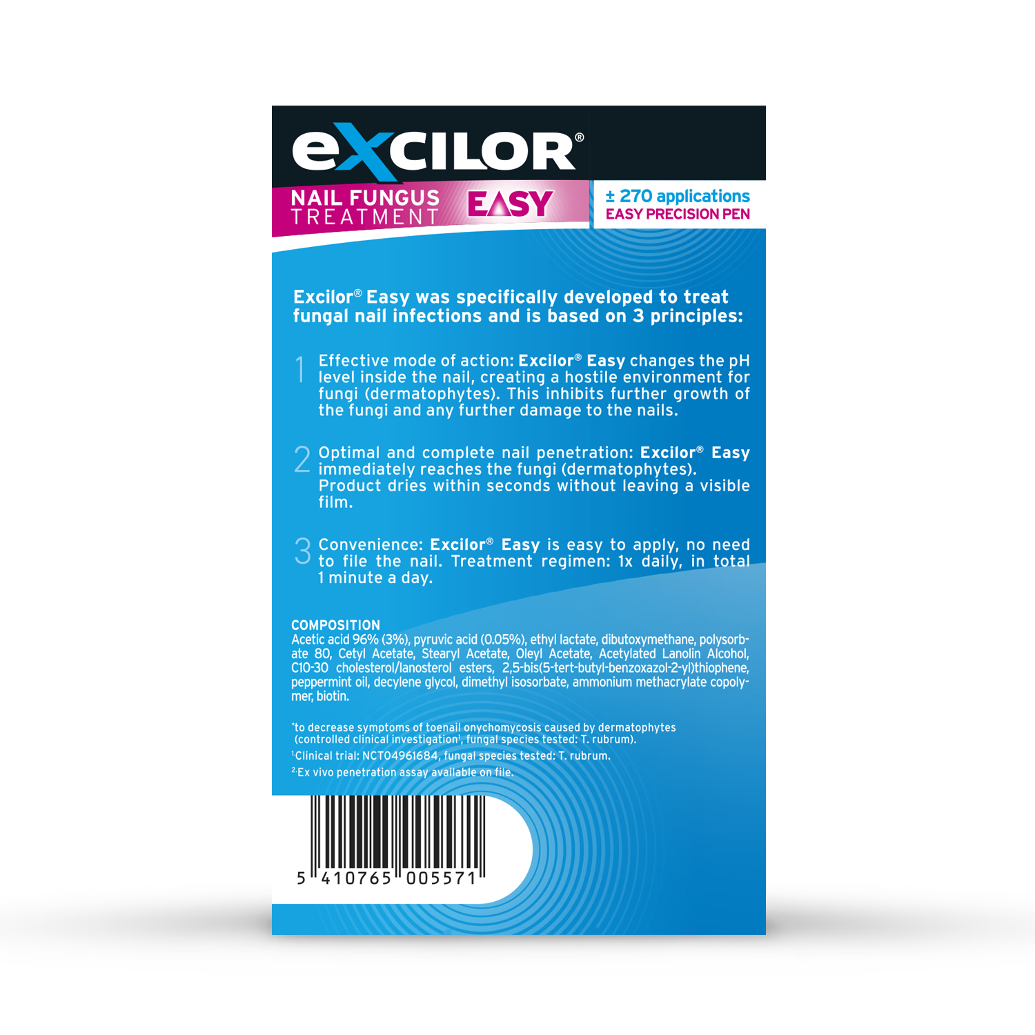 Excilor Easy Pen fungal nail treatment 4ml, imported from the UK