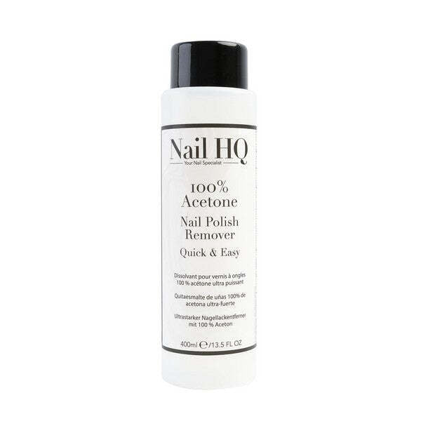 Nail HQ Acetone Nail Polish Remover 400ml, imported from the UK