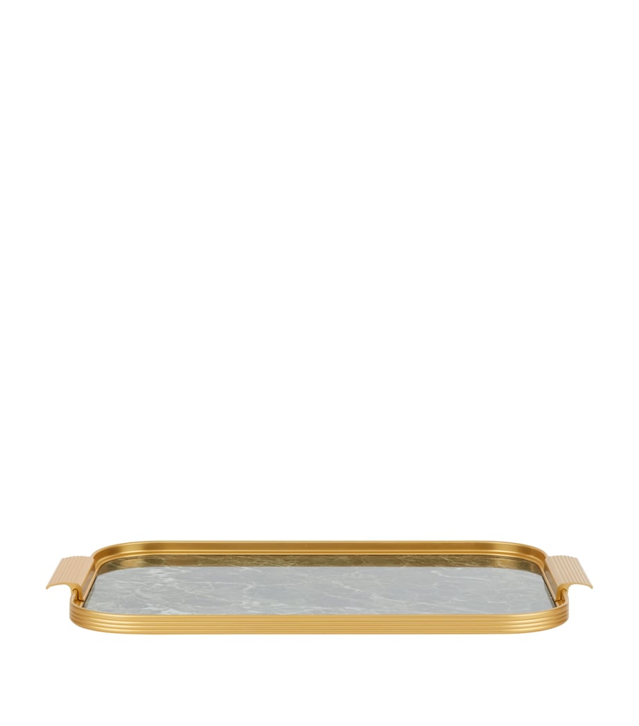 Kaymet Marble Ribbed Tray 40cm (British brand)