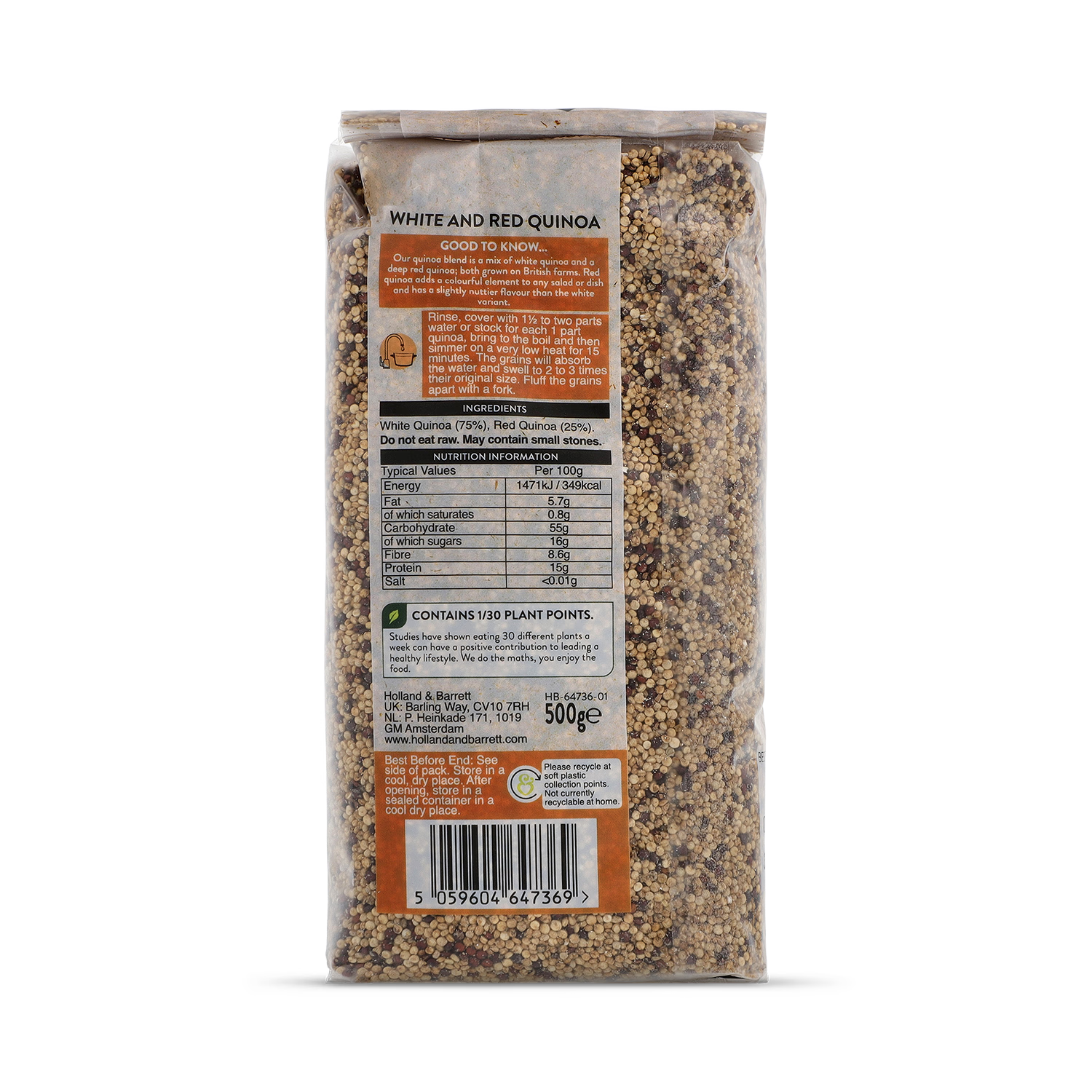 Holland & Barrett Duo Colour Quinoa Blend 500g, UK version