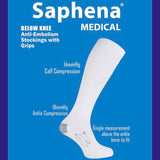 Medalin compression stockings below the knee with grips, imported from the UK
