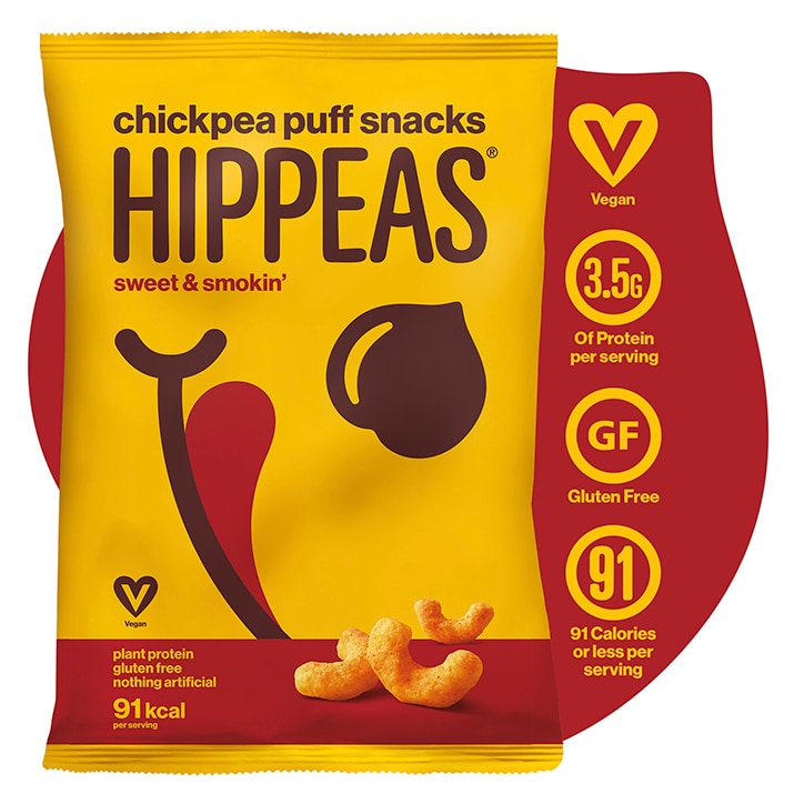 Hippeas Sweet & Smokin' Chickpea Puff Snacks 22g Crisps & Chips Holland&Barrett   