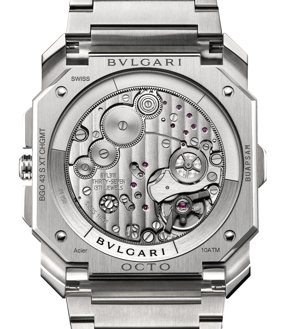 Bvlgari Octo Finissimo Stainless Steel Chronograph GMT Watch 43mm, imported from the UK