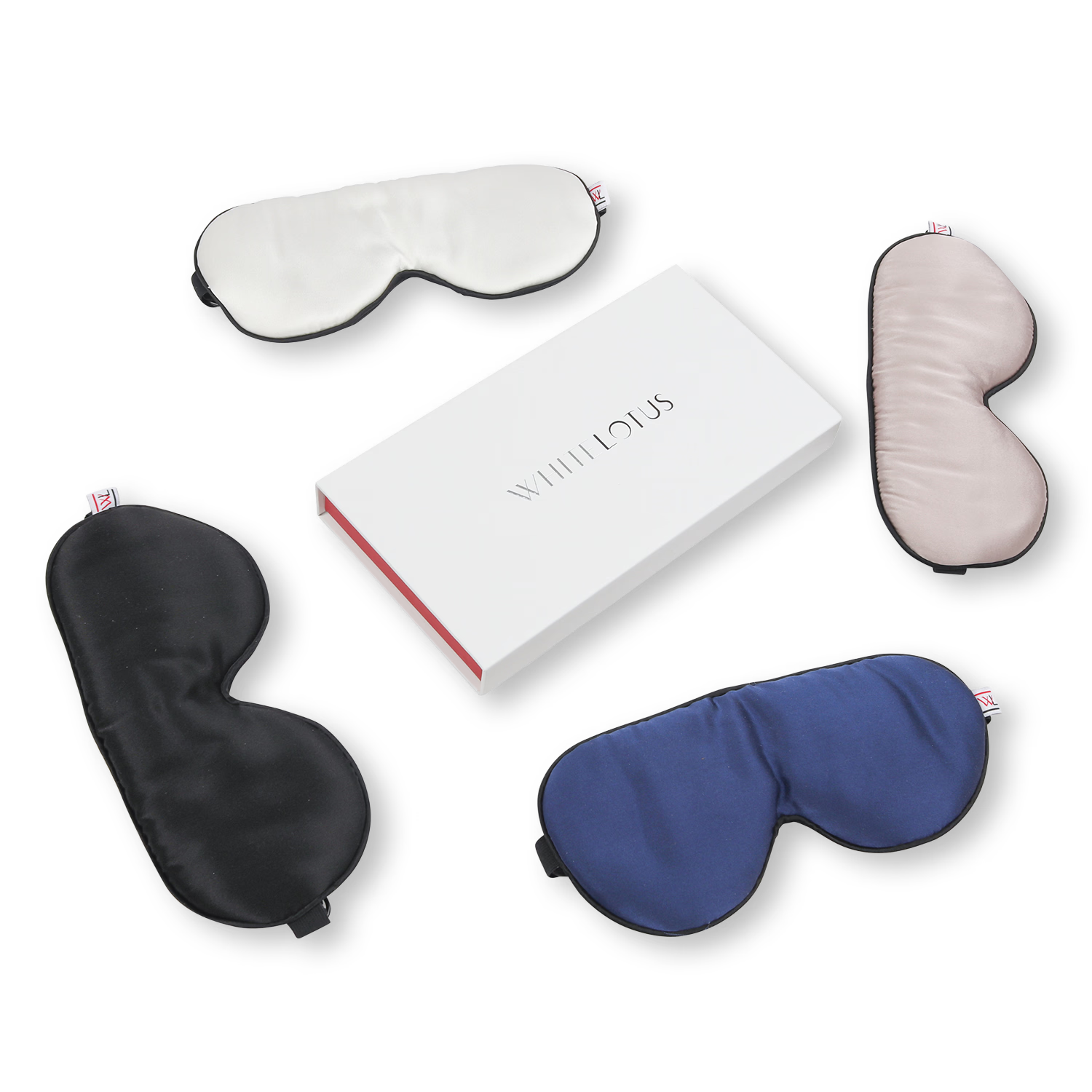 White Lotus Beauty silk sleep mask 100% mulberry silk, imported from the UK