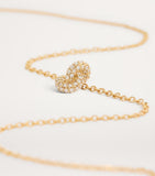 Engelbert Yellow Gold and Pavé Diamond Legacy Knot Necklace - British product