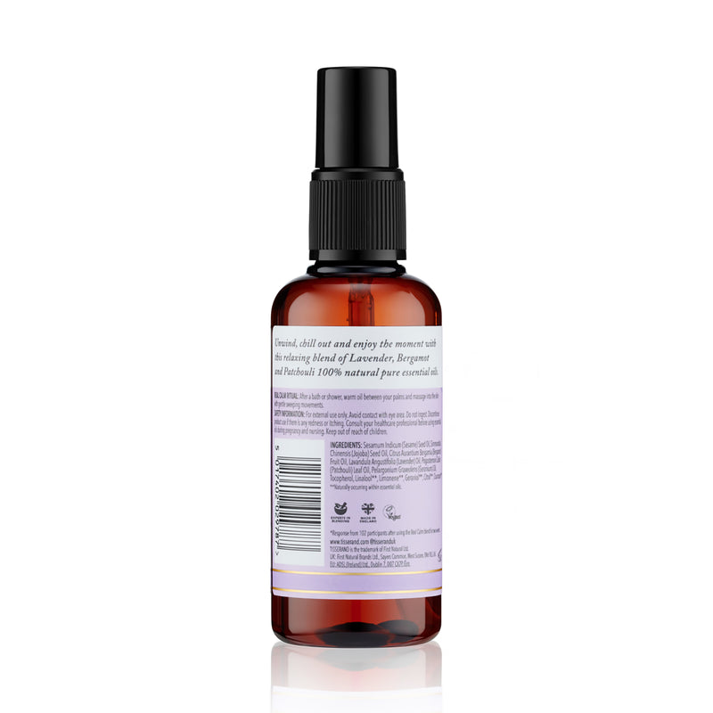 Tisserand Real Calm Massage Body Oil 100ml, imported from the UK