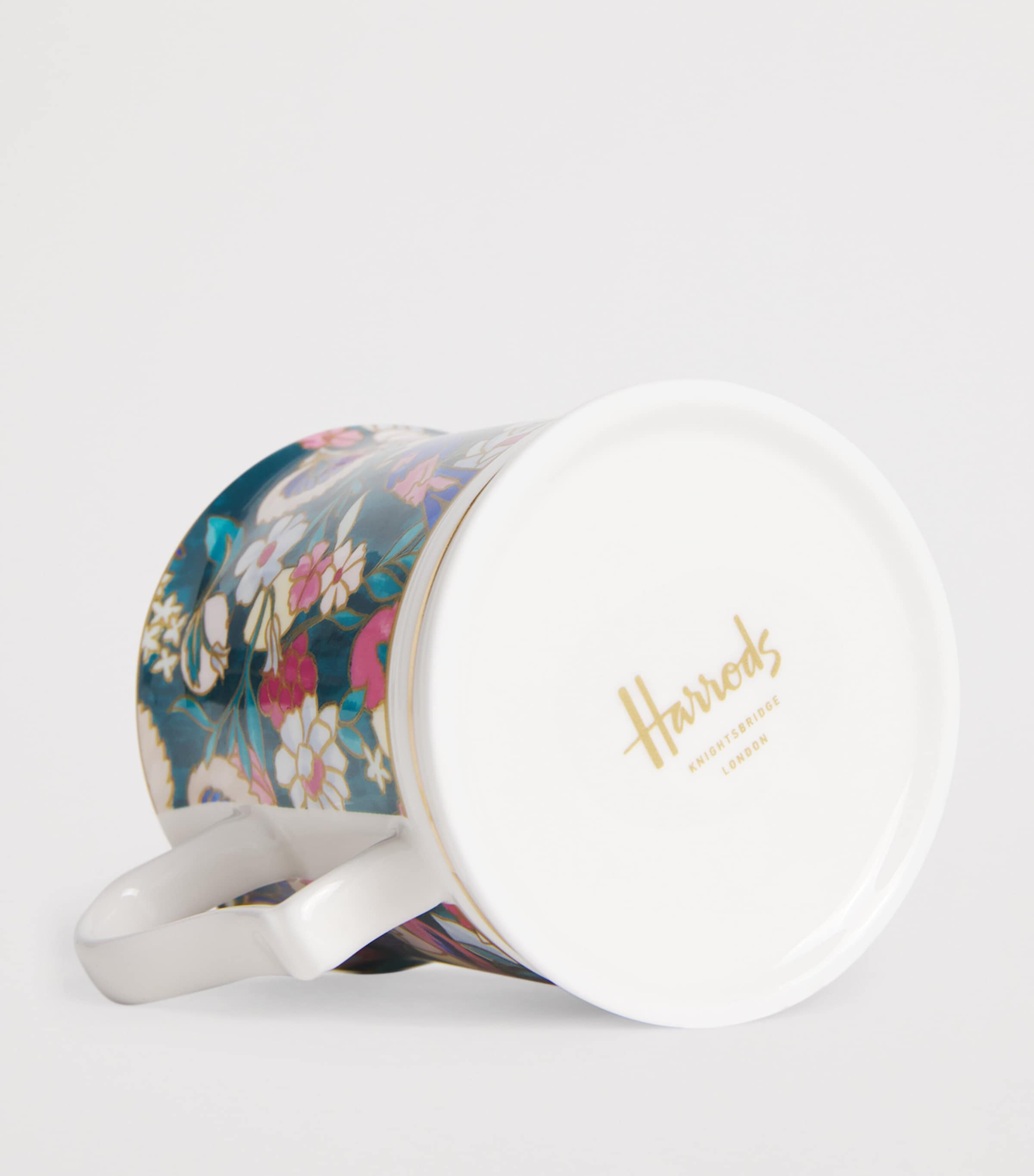 Harrods Enchanted Emporium Botanical bone china mug, UK version