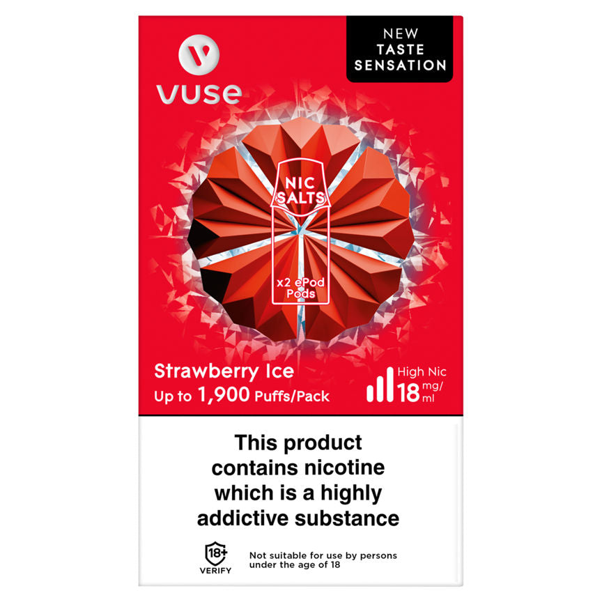 Vuse x2 ePod Pods Strawberry Ice GOODS ASDA   