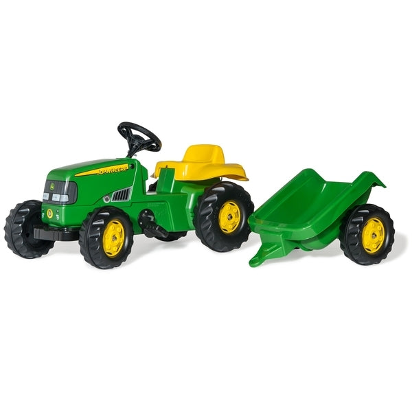 Rolly Kid John Deere tractor with trailer - British product