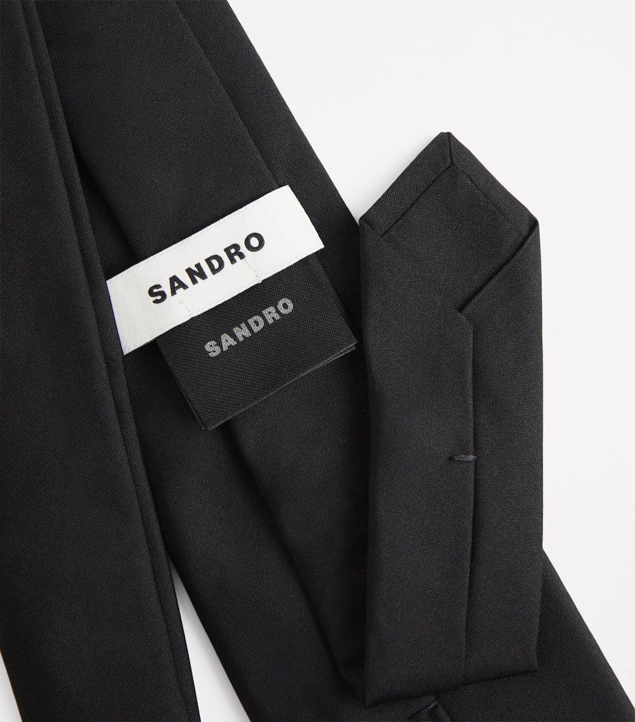Sandro Paris silk tie monochromatic 8cm (British brand)