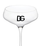 Dolce&Gabbana logo martini glasses set of two, 17cm height - British product