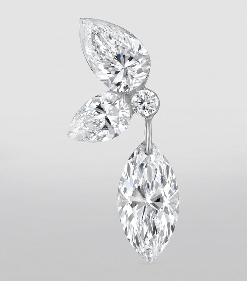 Maria Tash marquise diamond echo earring 13.7mm (British brand)