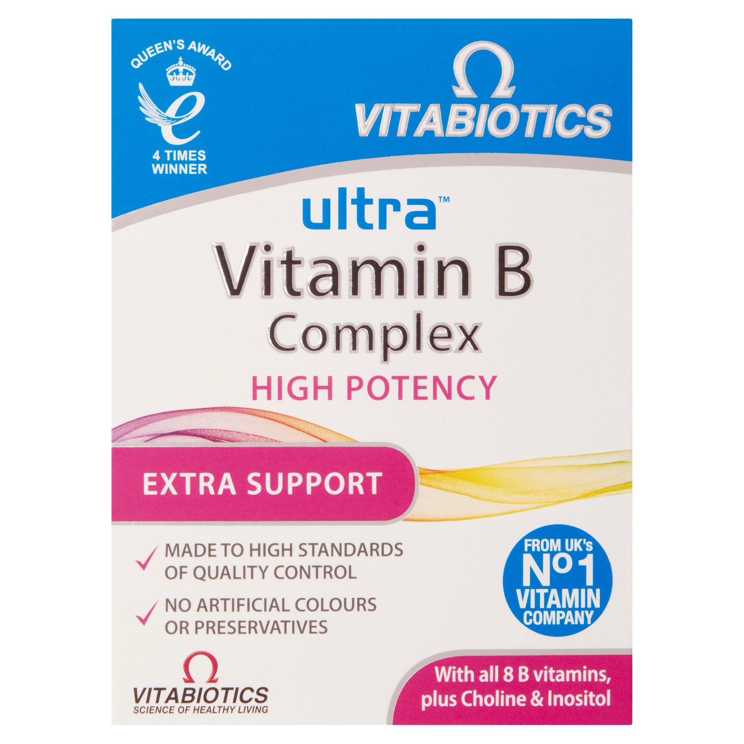 Vitabiotics Ultra Vitamin B Complex High Potency Tablets x60 GOODS Sainsburys   