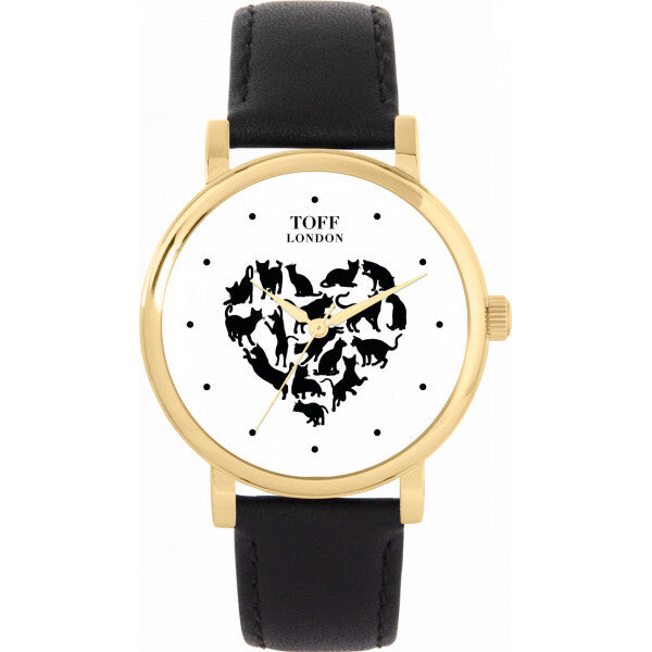 Toff London Love Cats watch 38mm (British brand)