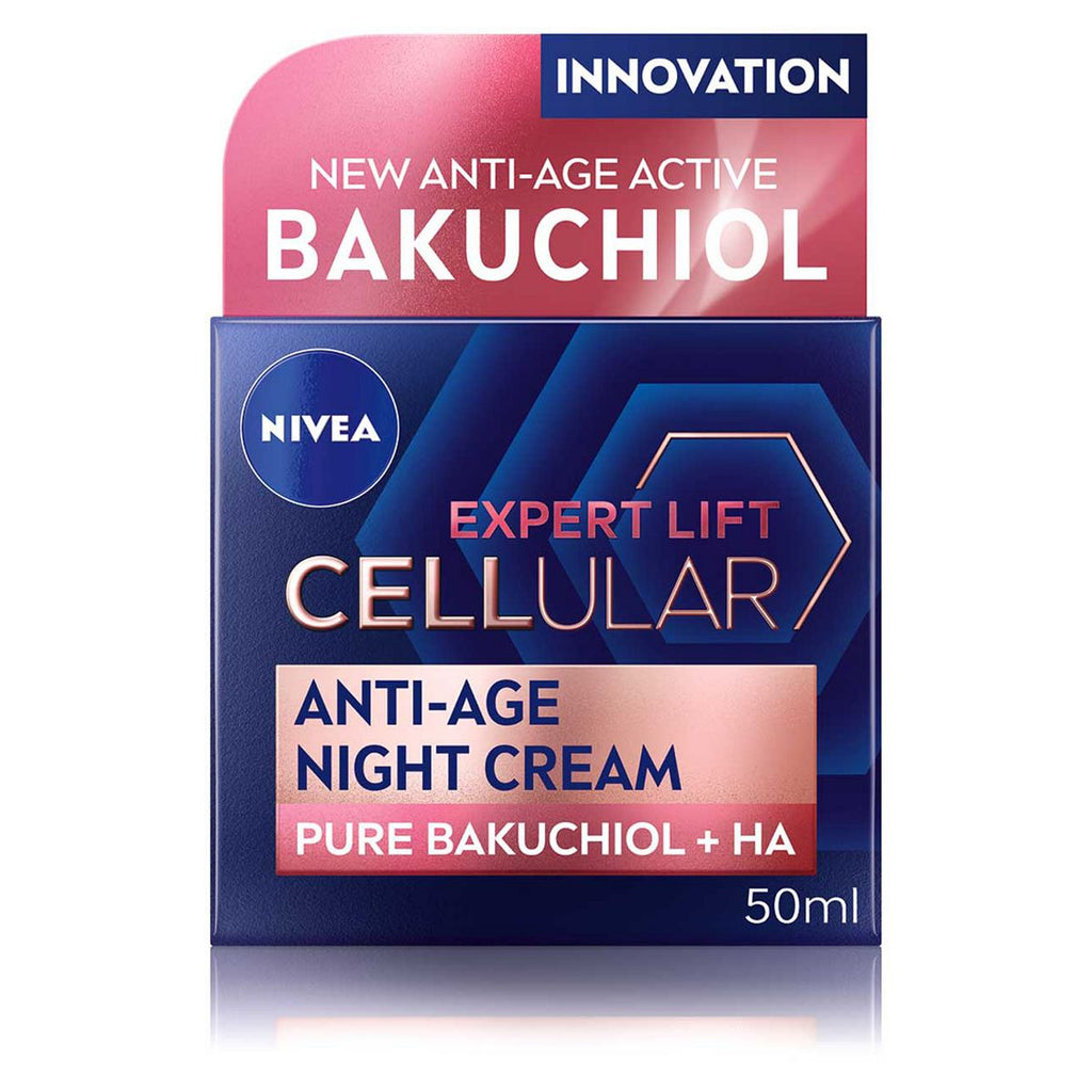 NIVEA Cellular Expert Lift Pure Bakuchiol + HA Anti-Age Night Face Cream 50ml