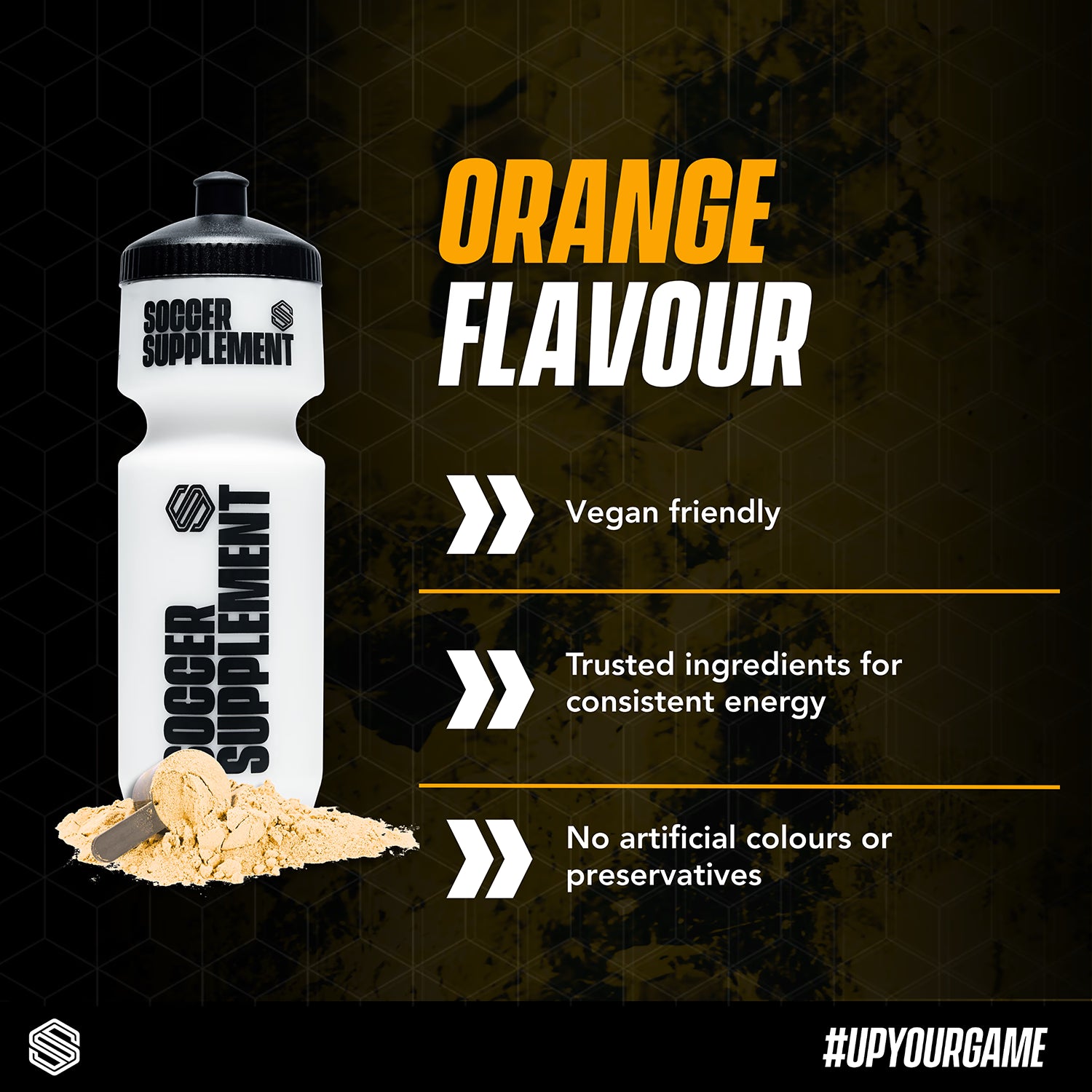 Soccer Supplement hydration powder orange 26 servings, imported from the UK
