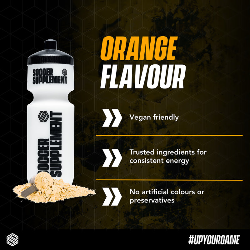 Soccer Supplement hydration powder orange 26 servings, imported from the UK