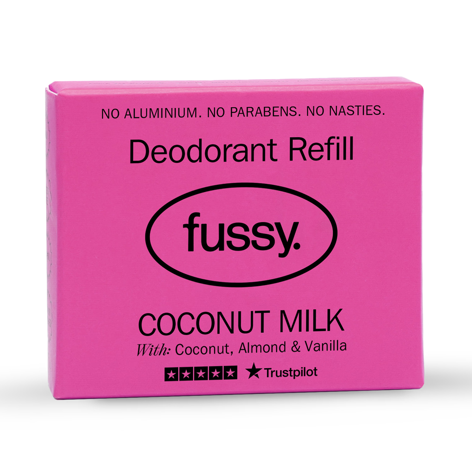 Fussy natural deodorant refill Coconut Milk 40g, imported from the UK