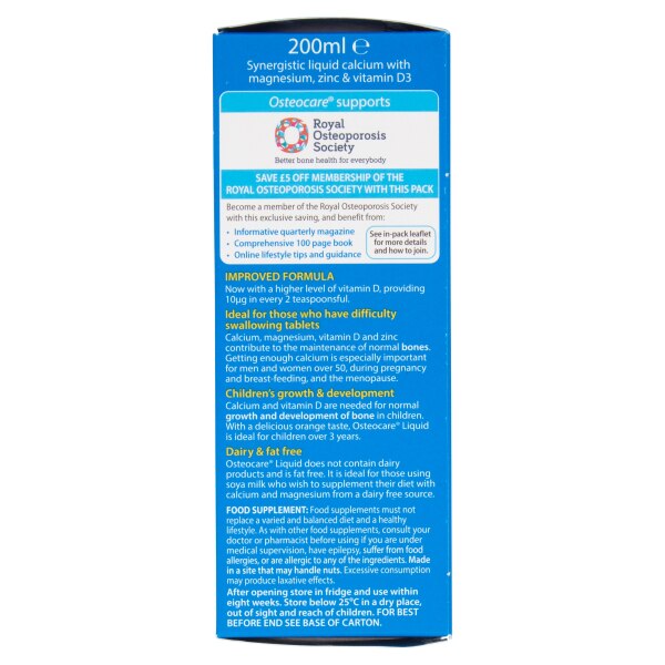 Vitabiotics Osteocare Liquid 200ml GOODS Superdrug   