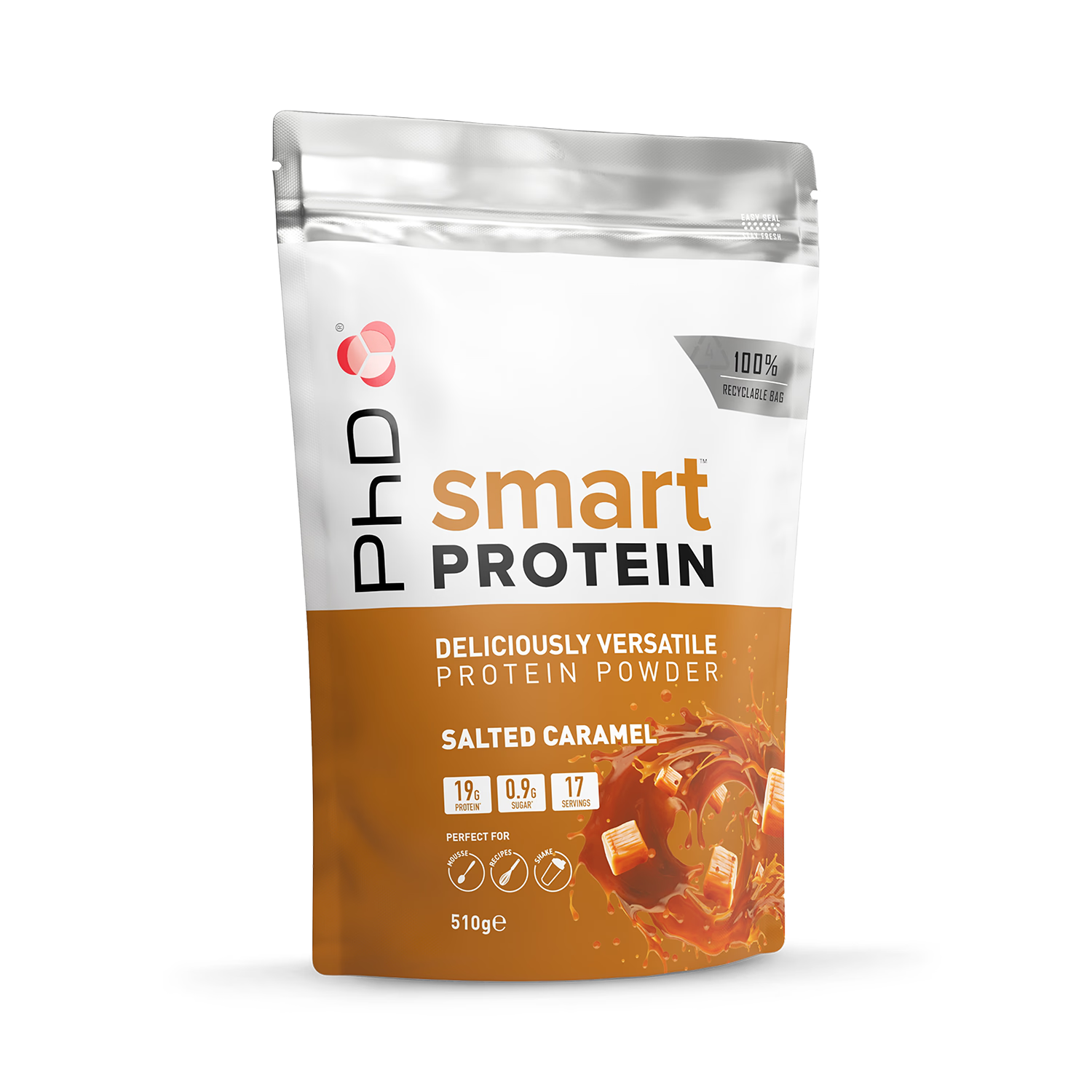 PhD Nutrition Smart Protein Powder Salted Caramel 510g - British product