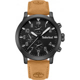 Timberland men's Driscoll watch black leather strap, imported from the UK