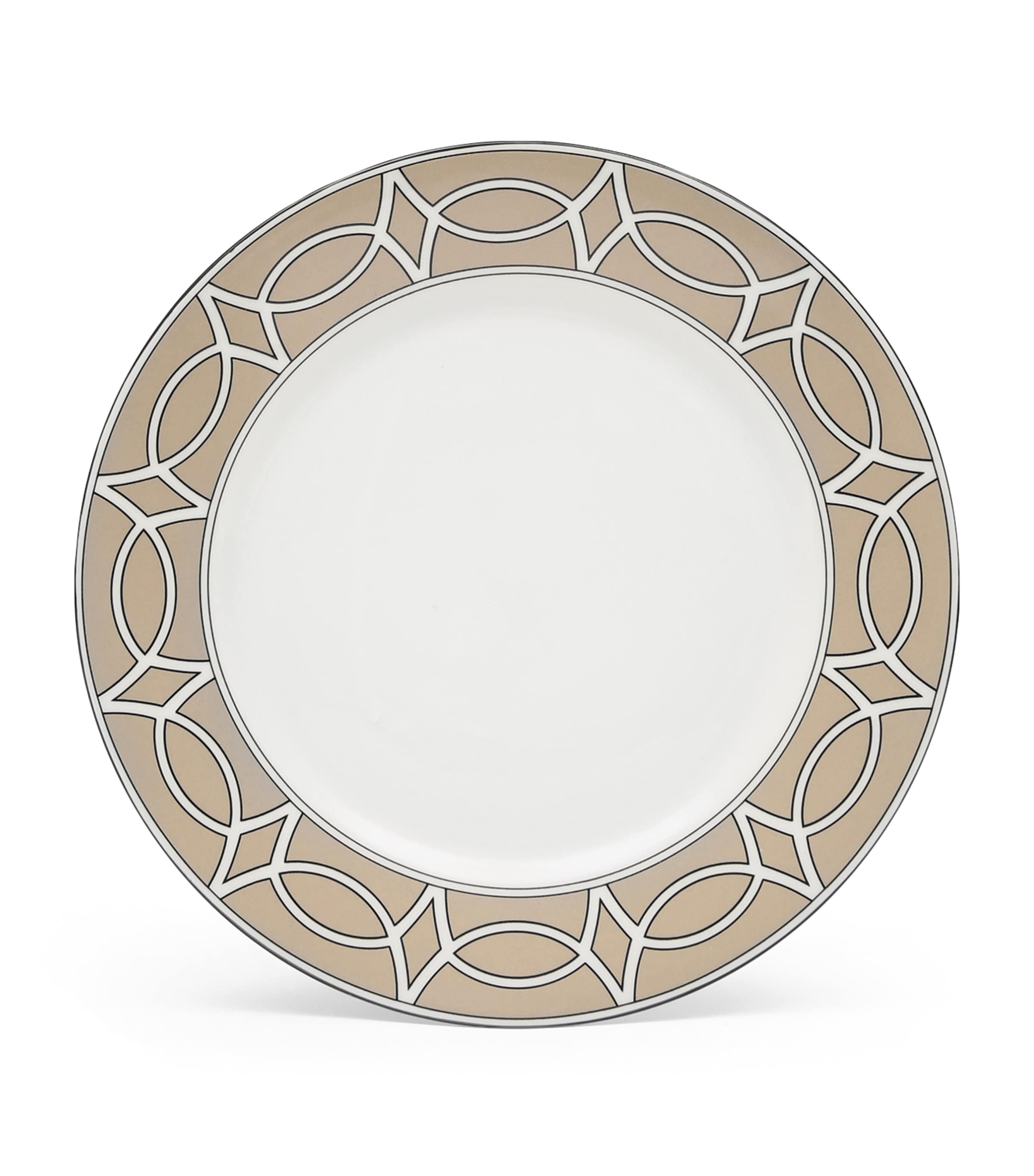 O.W. London set of 2 geometric print dessert plates 21cm, imported from the UK