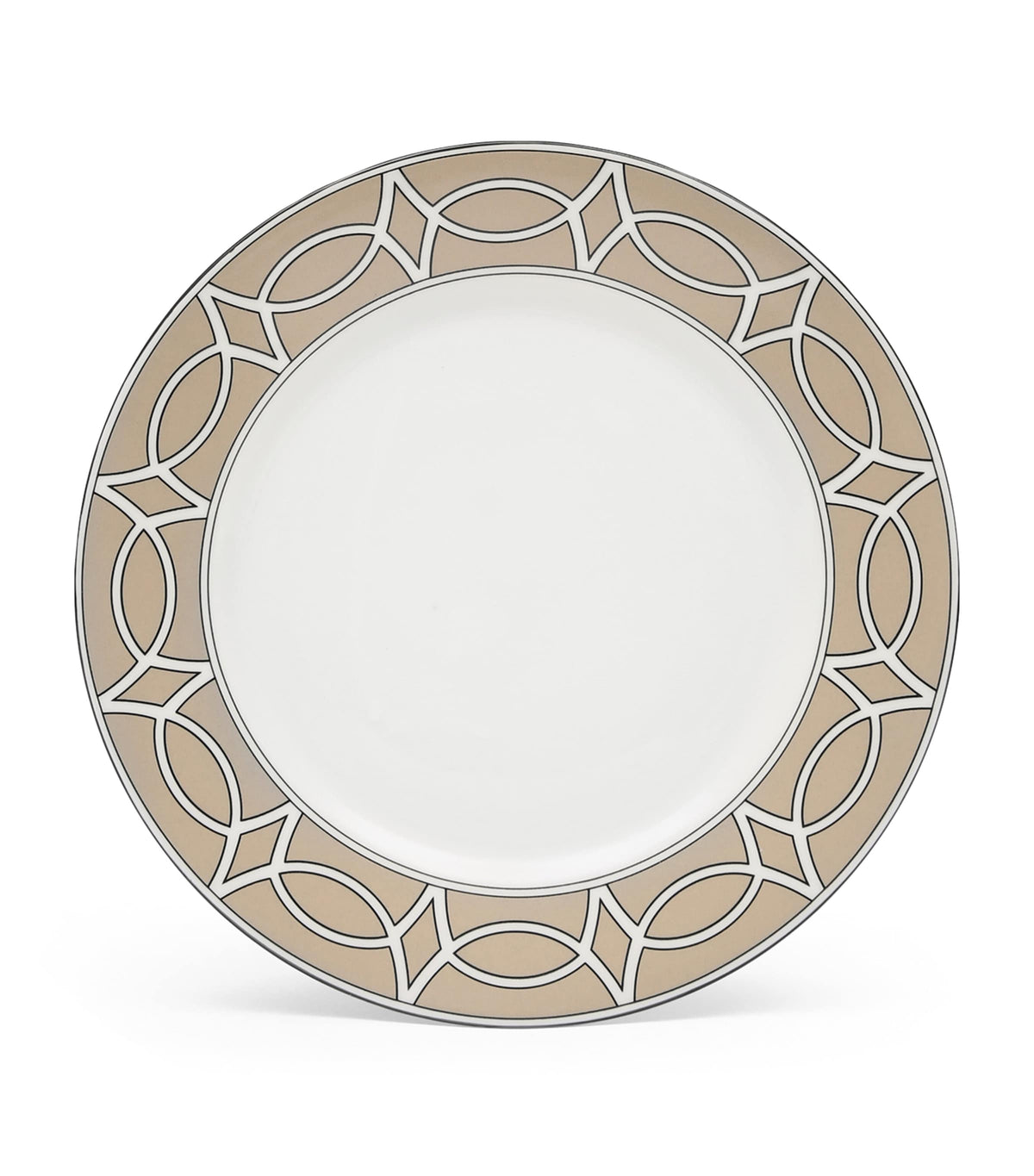 O.W. London set of 2 geometric print dessert plates 21cm, imported from the UK