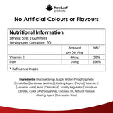 New Leaf Iron Gummies 14mg with vitamin C - British product