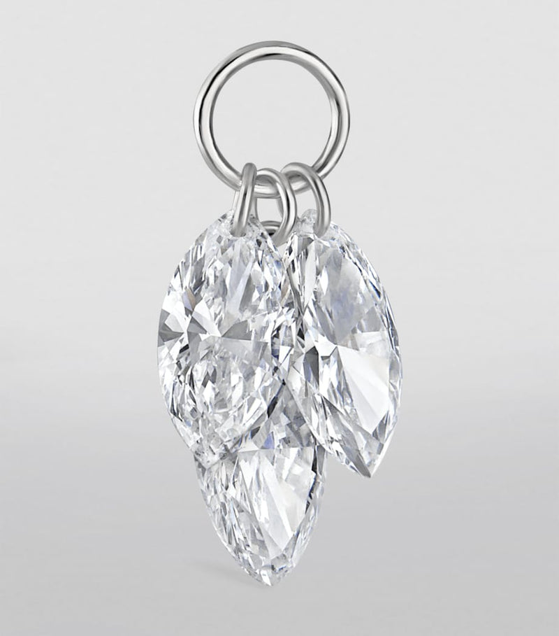 Maria Tash Floating Diamond Plume Charm 6.5mm - British product