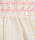 Tartine et Chocolat children's cotton striped trousers with smocked waistband (British brand)