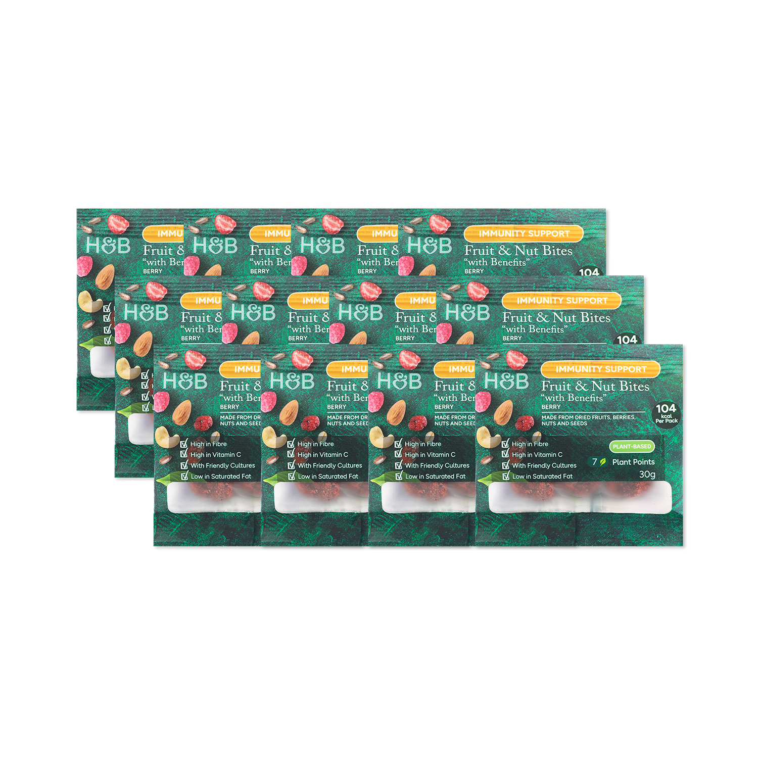 Holland & Barrett Berry Bites 30g packs, imported from the UK
