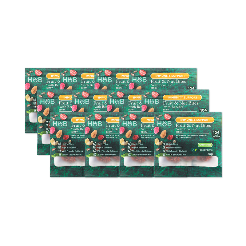 Holland & Barrett Berry Bites 30g packs, imported from the UK