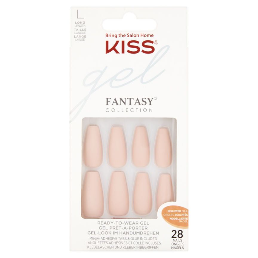 Kiss Fantasy Collection 28 Sculpted Nail Make Up & Beauty Accessories ASDA   