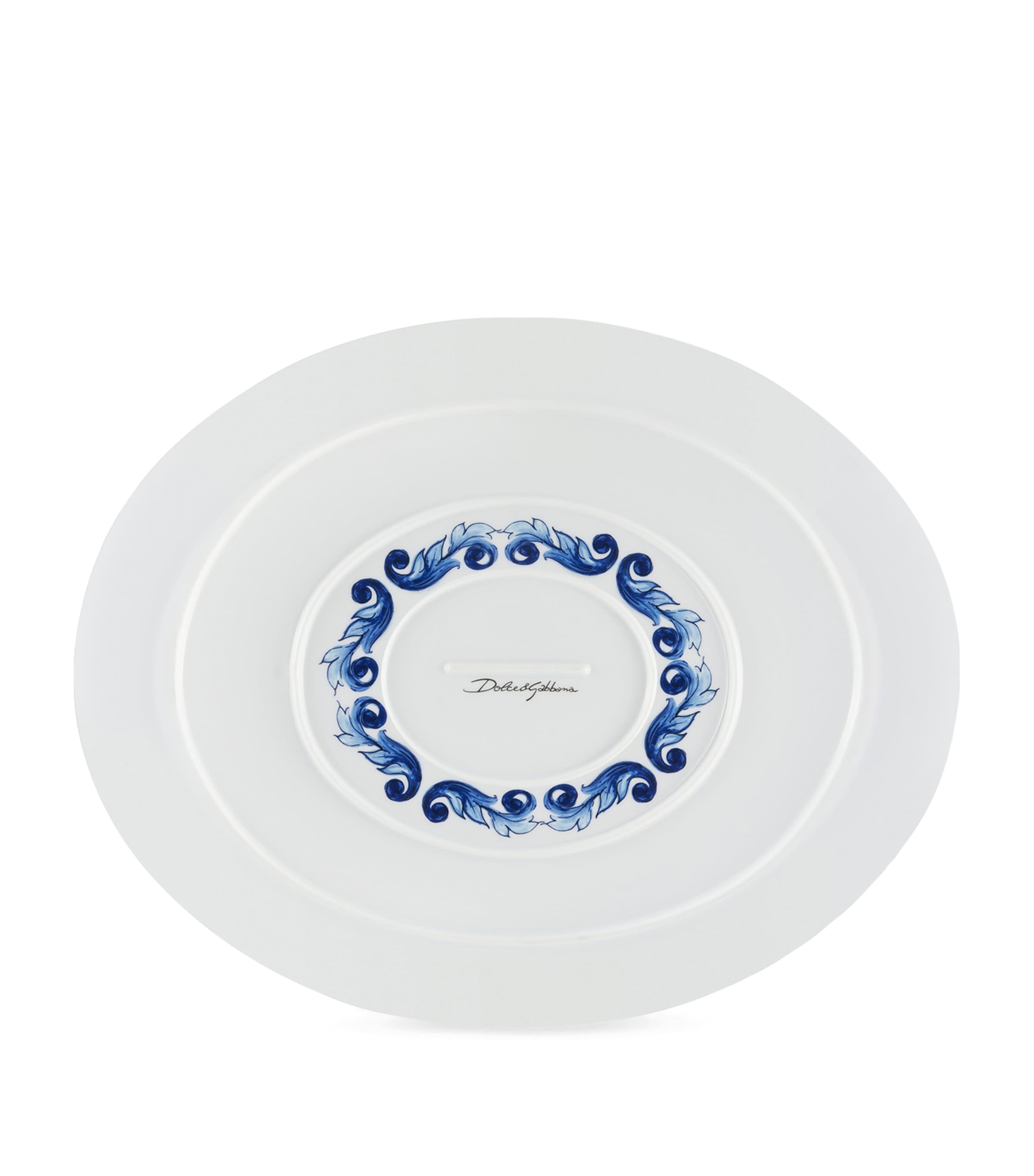 Dolce & Gabbana Blu Mediterraneo serving plate 44.5cm, imported from the UK
