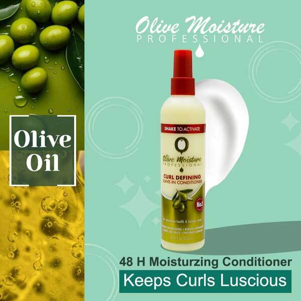 Olive Moisture Curl Defining Leave In Conditioner, imported from the UK