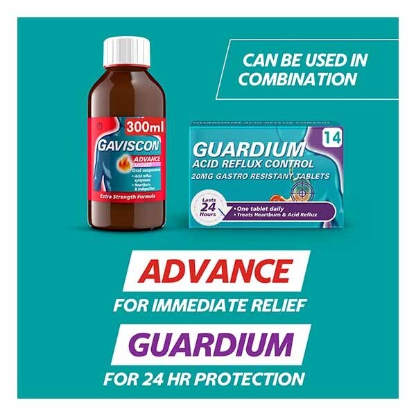 Guardium Acid Reflux Control Tabs Heartburn Indigestion 14s GOODS Superdrug   