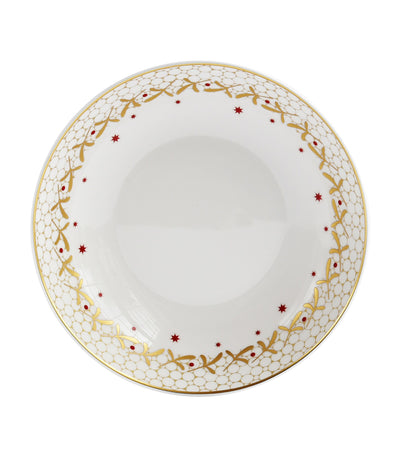 Harrods Bernardaud Noël Coupe Soup Plate Porcelain 19cm- Buy online at McGrocer