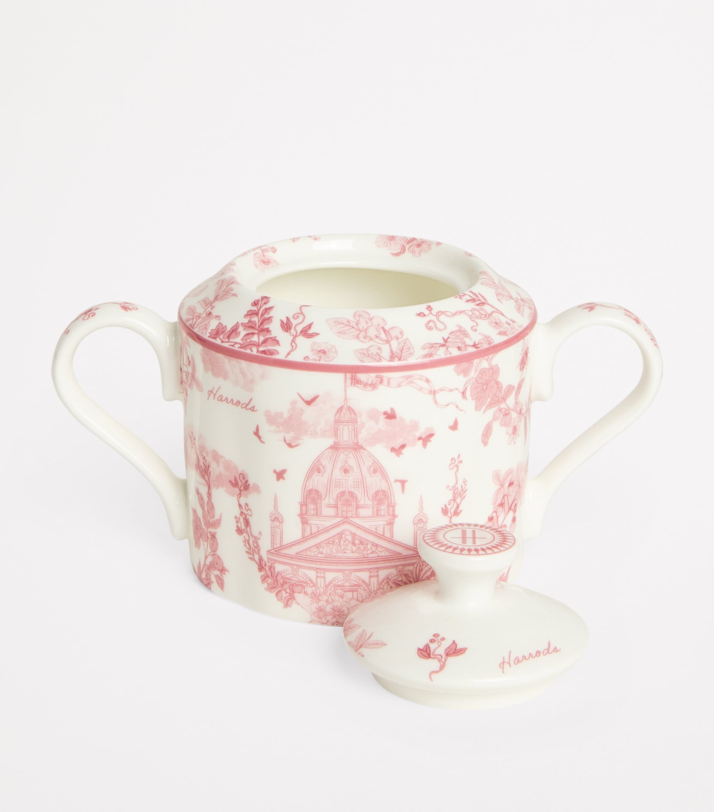 Harrods bone china toile sugar bowl, UK version
