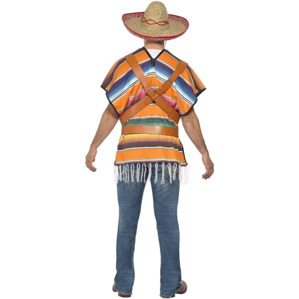 Smiffys Tequila Shooter Guy costume with poncho and belt - British product
