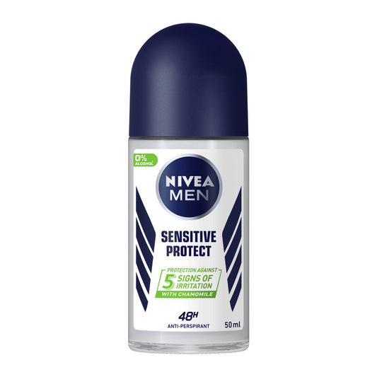 Nivea Men Sensitive Protect Anti Perspirant Deodorant Roll On 50ml deodorants & body sprays Sainsburys   