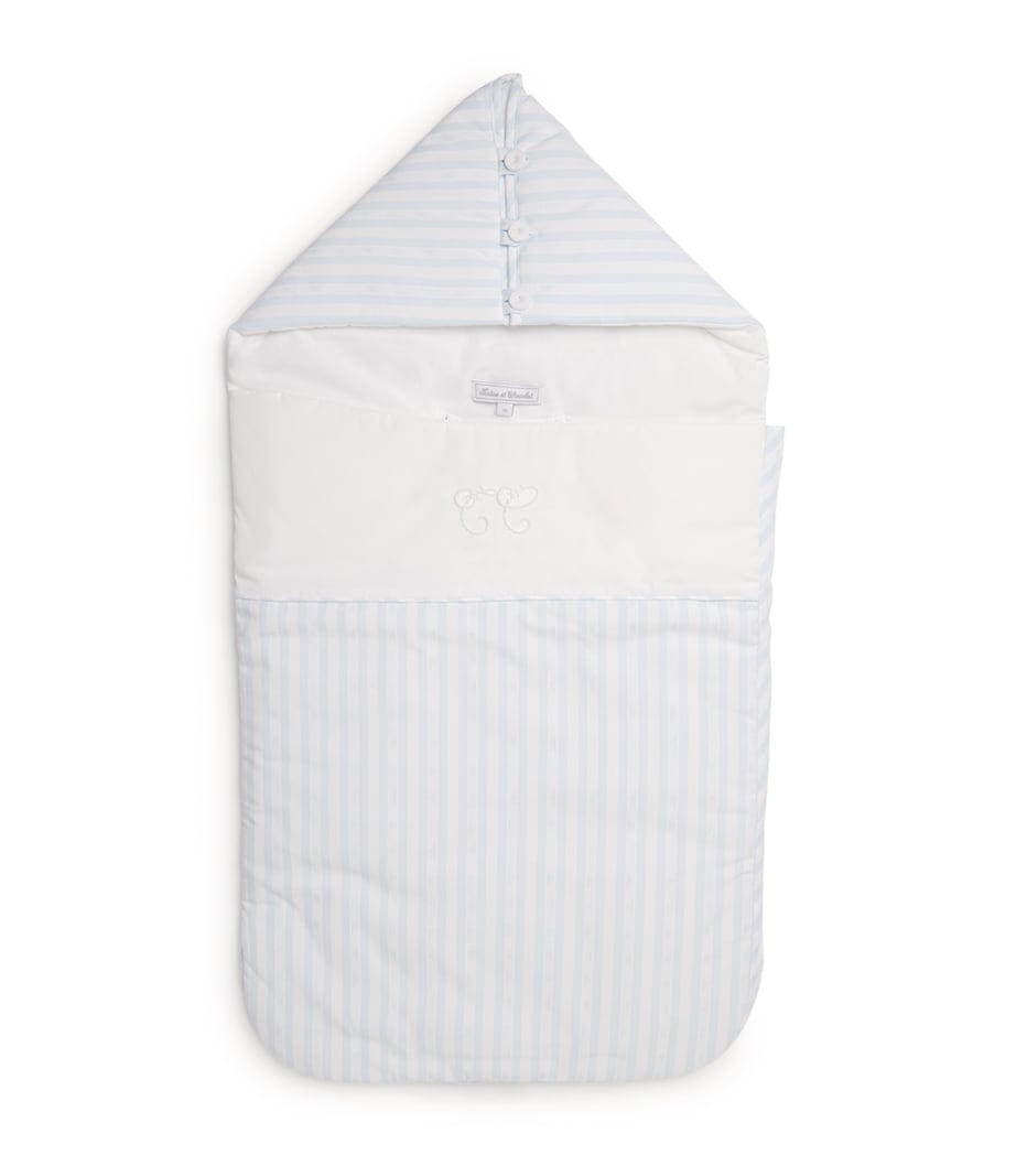 Tartine et Chocolat cotton striped baby nest, imported from the UK