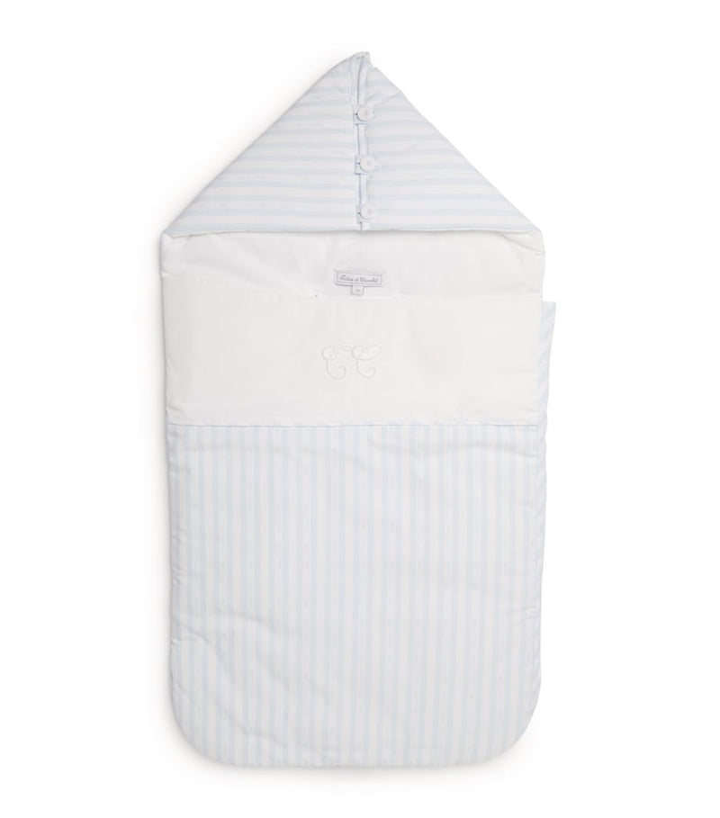 Tartine et Chocolat cotton striped baby nest, imported from the UK