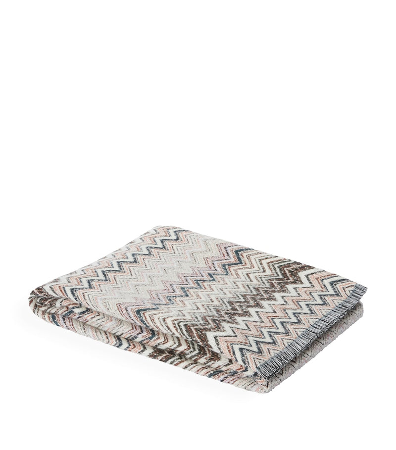 Missoni Home Wool-Blend Forest Throw 130cm x 195cm, imported from the UK