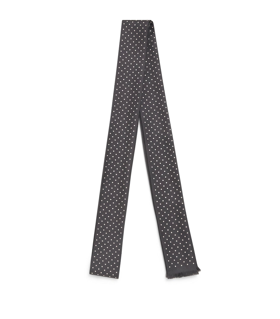 TOM FORD silk polka-dot scarf long - British product