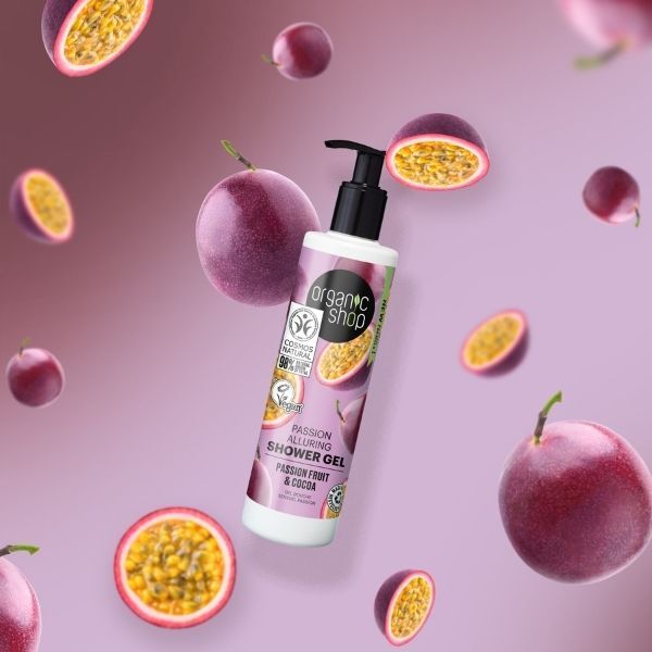 Organic Shop Passion Fruit and Cocoa Shower Gel 280ml - British product