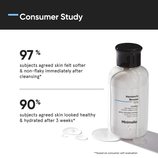 Minimalist hyaluronic face cleanser for dry skin - British product